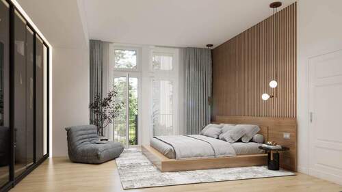 Schlafzimmer - 3 Zimmer Etagenwohnung zum Kaufen in Berlin