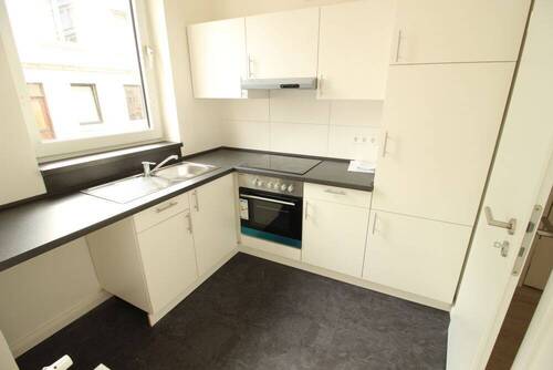 Küche mit Einbauküche - Etagenwohnung mit 45,00 m² in Flensburg zur Miete