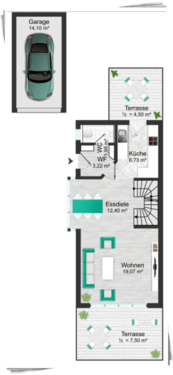 Erdgeschoss - Doppelhaushälfte mit 133,00 m&sup2; in Gilching zum Kaufen