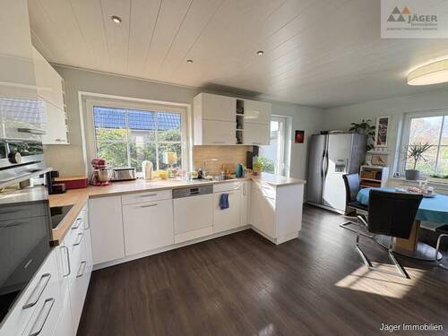 moderne, große Einbauküche - 