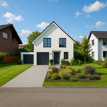 Visualisierung Baugrundstück mit Einfamilienhaus (Beispiel) - Grundstück in Neuenrade zum Kaufen