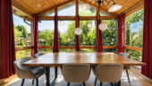 Esszimmer EG mit Blick auf den Teich - 