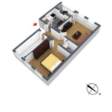 Bild 8 - 2 Zimmer Etagenwohnung in Hildesheim