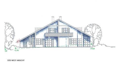 Süd West Ansicht - 