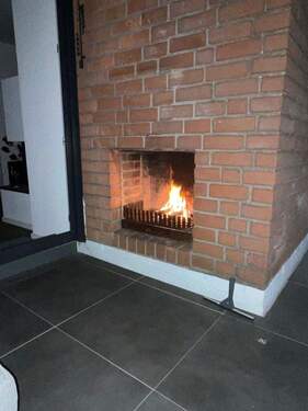 Außenkamin auf der Terrasse - 