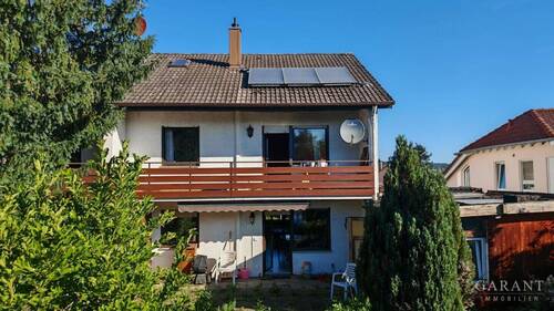 Hausansicht Rückseite - Doppelhaushälfte mit großem Garten in Niefern-Öschelbronn