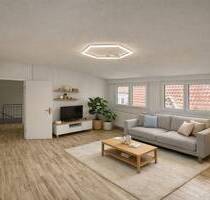 Moderne 4-4,5 Zimmer Dachgeschosswohnung mit großem Balkon & Stellplatz - Waiblingen