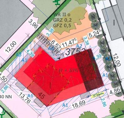 Lageplan - Baugrundstück Hamburg RahlstedtBerne