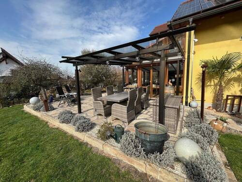 überdachten Terrasse. - 