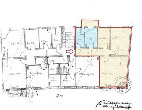 Bild 4 - Etagenwohnung mit 79,00 m&sup2; in Hildesheim zur Miete