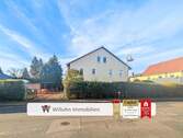 Straßenansicht Haupthaus - Wohnen & Arbeiten - großzügiges Anwesen mit Nebengebäuden, Bauland und viel Potenzial nahe Leipzig