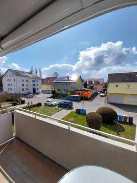 Aussicht Balkon - Etagenwohnung mit 105,00 m&sup2; in Radolfzell am Bodensee zum Kaufen