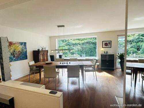 Blick von der Küche ins Wohnzimmer - 