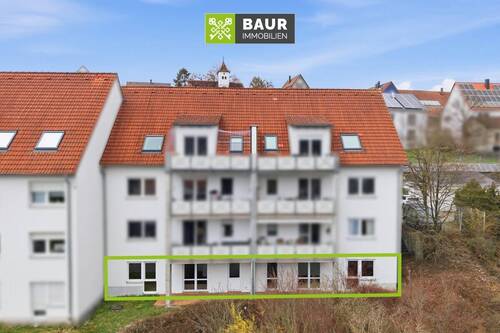 Luftbild - 4 Zimmer Etagenwohnung in Ulm / Mähringen