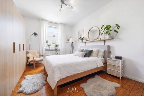 SCHLAFZIMMER (visualisiert) - 2 Zimmer Etagenwohnung zum Kaufen in Offenbach am Main