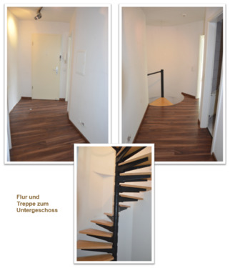 Flur mit Innentreppe - 