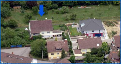 Luftbild-2 - Attraktives Familienhaus mit großem Grundstück u. Garage, in schöner und ruhiger Lage!