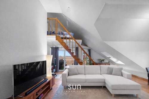 LICHTDURCHFLUTETES WOHNZIMMER - (visualisiert) - 2 Zimmer Etagenwohnung zum Kaufen in Hofheim am Taunus