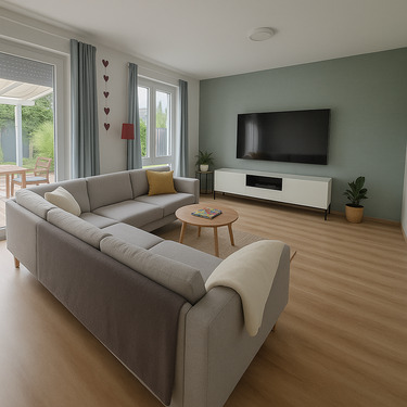 Wohnzimmer - 4 Zimmer Reihenmittelhaus zum Kaufen in Biblis