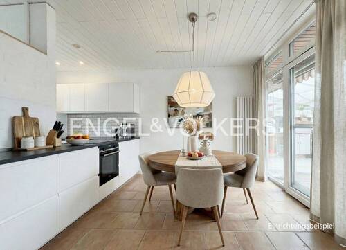 Küche (Einrichtungsbeispiel) - Reihenmittelhaus mit 130,20 m&sup2; in Niddatal-Assenheim zum Kaufen