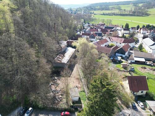 Blick auf das Grundstück und Ammelstädt - 