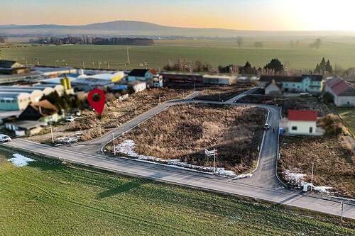 Luftaufnahme mit Markierung - 4 Zimmer Einfamilienhaus zum Kaufen in Dahlen