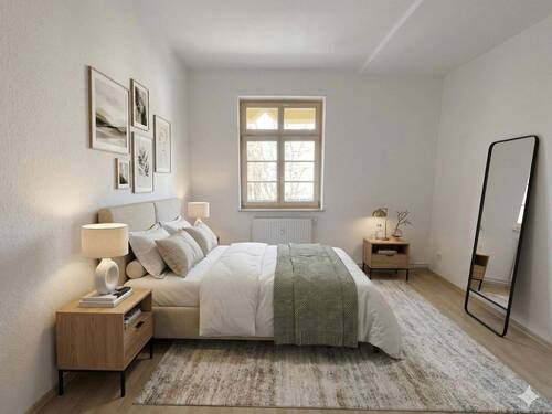 Schlafzimmer - 6 Zimmer Etagenwohnung in Leipzig