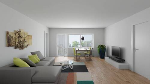 Das visualisierte Wohnzimmer - 
