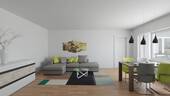 Das visualisierte Wohnzimmer - 