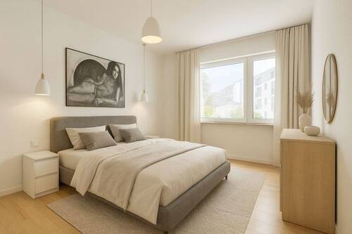 Schlafzimmer - 3 Zimmer Etagenwohnung in Bad Homburg v. d. Höhe