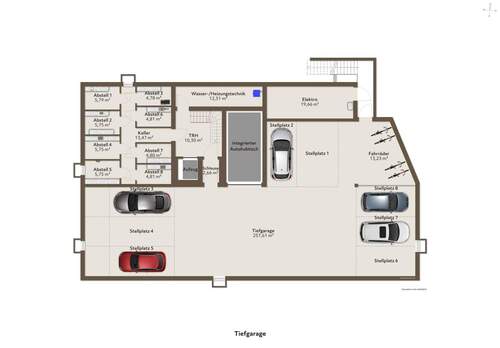 gesamte Tiefgarage - 