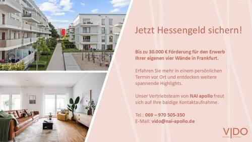 Hessengeld - 2 Zimmer Etagenwohnung in Frankfurt am Main