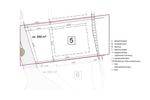 Lageplan Grundstück 5 - 