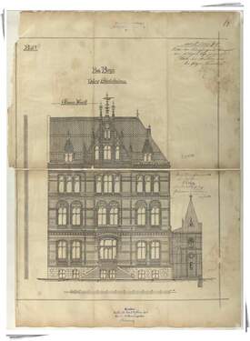 Ansicht - Unikat, Einzeldenkmal, erbaut von Brumme & Fahro (Kirchenbaumeister) 1886 und 19992000 saniert, 5 WE im Stadtzentru...