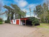 Schuppen mit Werkstatt und Carports - 6 Zimmer Einfamilienhaus in Barver