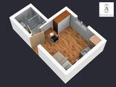 3 D Plan der Wohnung - 