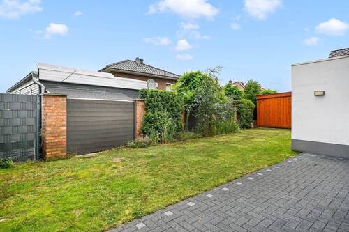 Garten & Terrasse - Doppelhaushälfte mit 142,70 m² in Bohmte zum Kaufen