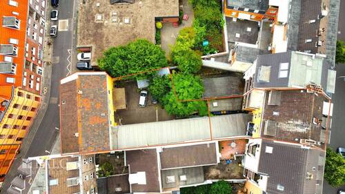 Vogelperspektive - Hofbebauung - Mehrfamilienhaus, Wohnhaus mit 493,00 m² in Köln zum Kaufen