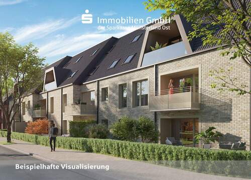 Ansicht von der Emsstraße - 1 Zimmer Etagenwohnung zum Kaufen in Münster