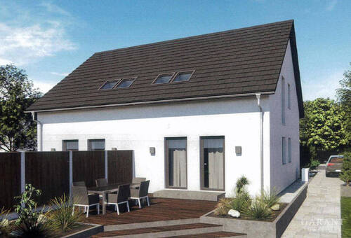 Ansicht-Gartenseite - * Chance für 2 Baupartner * Komplettes Doppelhaus * Noch beide Hausseiten frei *