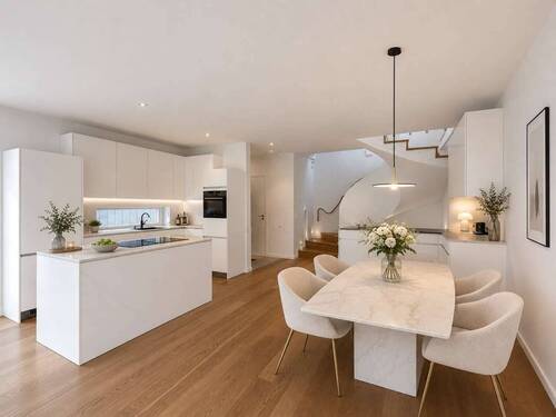 Küche und Esszimmer (Visualisierung) - 5 Zimmer Einfamilienhaus in Berlin