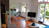 Wohnbereich mit Kaminofen - 4 Zimmer Einfamilienhaus in Vitzdorf