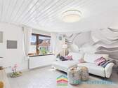 Wohnzimmer 1. OG - Doppelhaushälfte mit 274,00 m² in Stutensee zum Kaufen