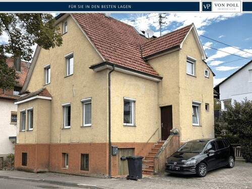 Außenansicht - Sanierungsbedürftiges Einfamilienhaus in Neckarweihingen