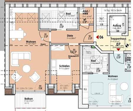 Wohnung 6 Haus B (55,54qm) - 