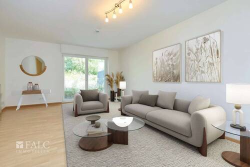 Wohnzimmer Einliegerwohnung- digitales Homestaging - 