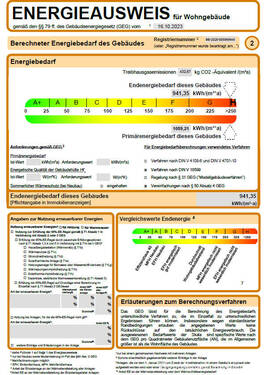 Energieausweis - 