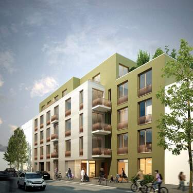 Straßenperspektive hoch.jpg - Ein neues Zuhause in Leipzig. Steigen Sie in die Baugemeinschaft q.no ein!