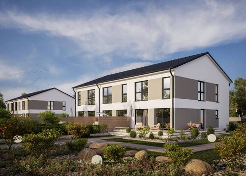 3 Spänner Gartenansicht.jpg - Baugrundstück in Schabringen am Silbersee