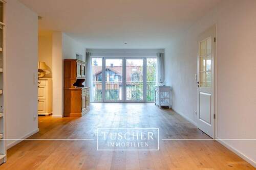 Wohn-/Essbereich (Ansicht 1) - Moderne 3-Zi.-Whg. mit EBK, Balkon & TG-Stellplatz!